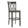 X-Back Bar Height Chairs (Set of 2) - Antique Black Finish