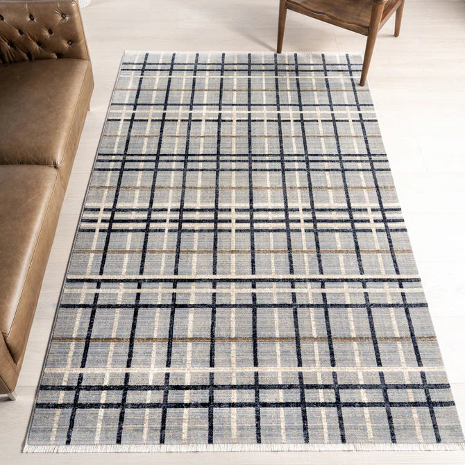 Abilene Rustic Plaid Area Rug 5'x7' 10"