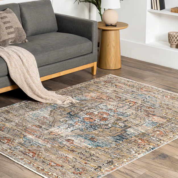 Marley Traditional Medallion Fringe Area Rug 2'x8' Runner