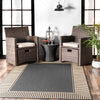 Asha Simple Border Indoor/Outdoor Area Rug 8'x10'