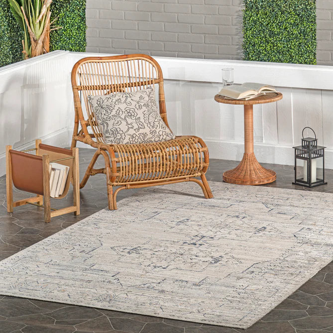 Lolita Faded Machine Washable Indoor/Outdoor Area Rug