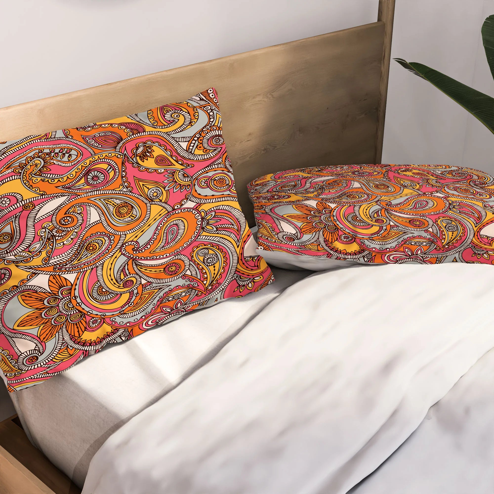 Pillow Sham Spring Paisley - Single