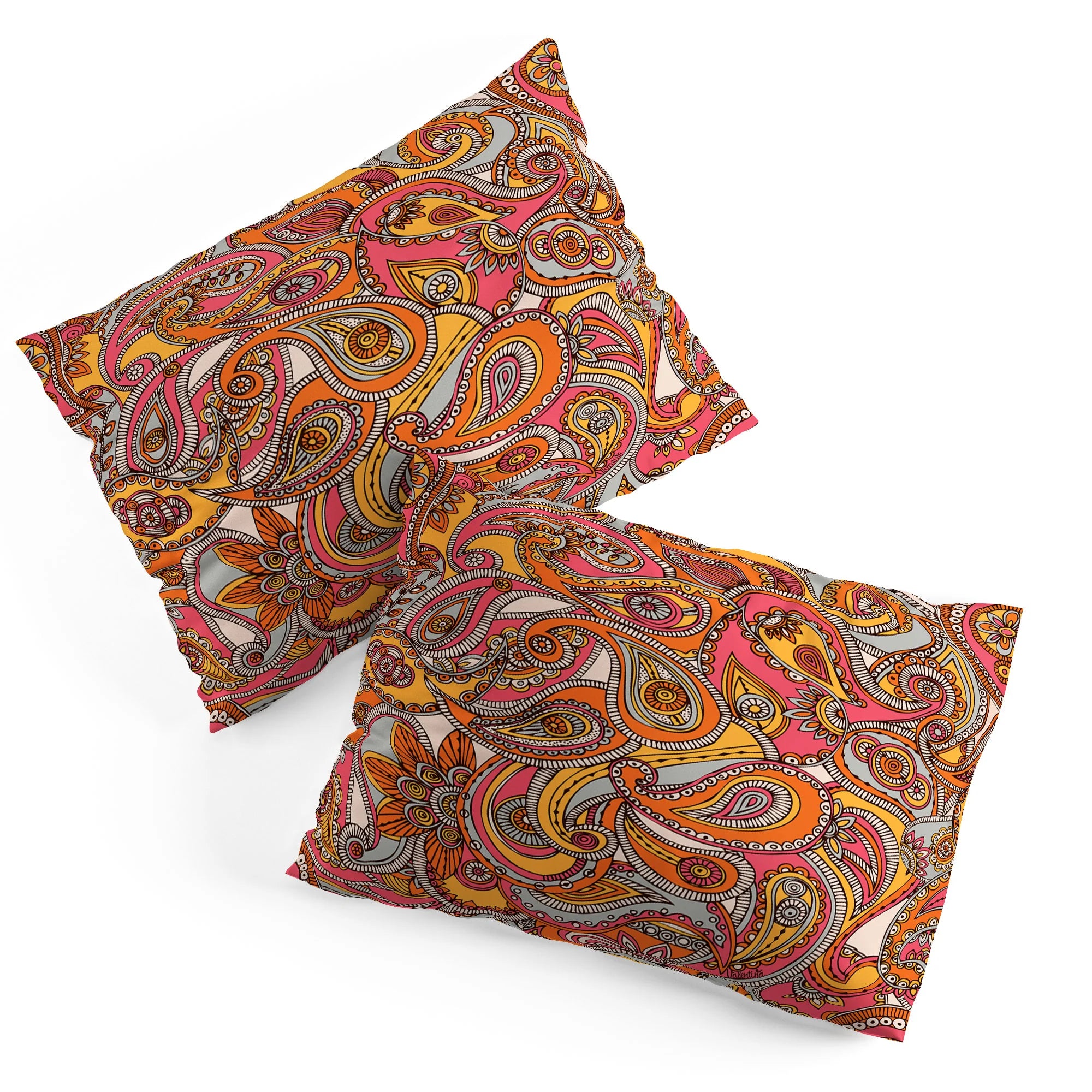 Pillow Sham Spring Paisley - Single