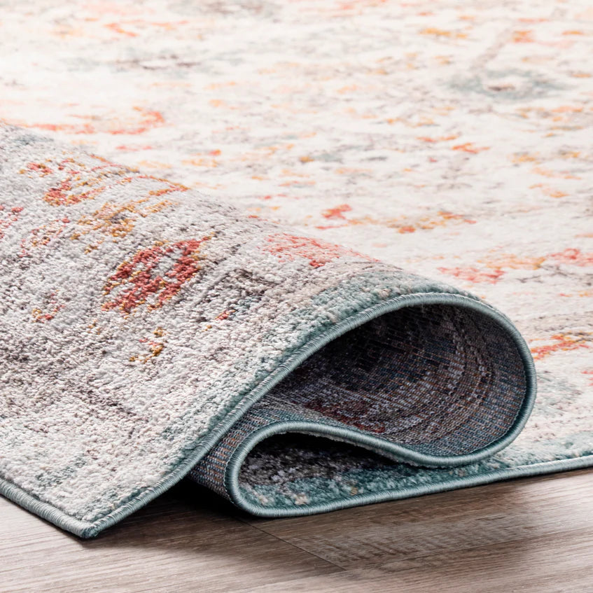 Lenore Vintage Floral Area Rug  6' 7" x 9'