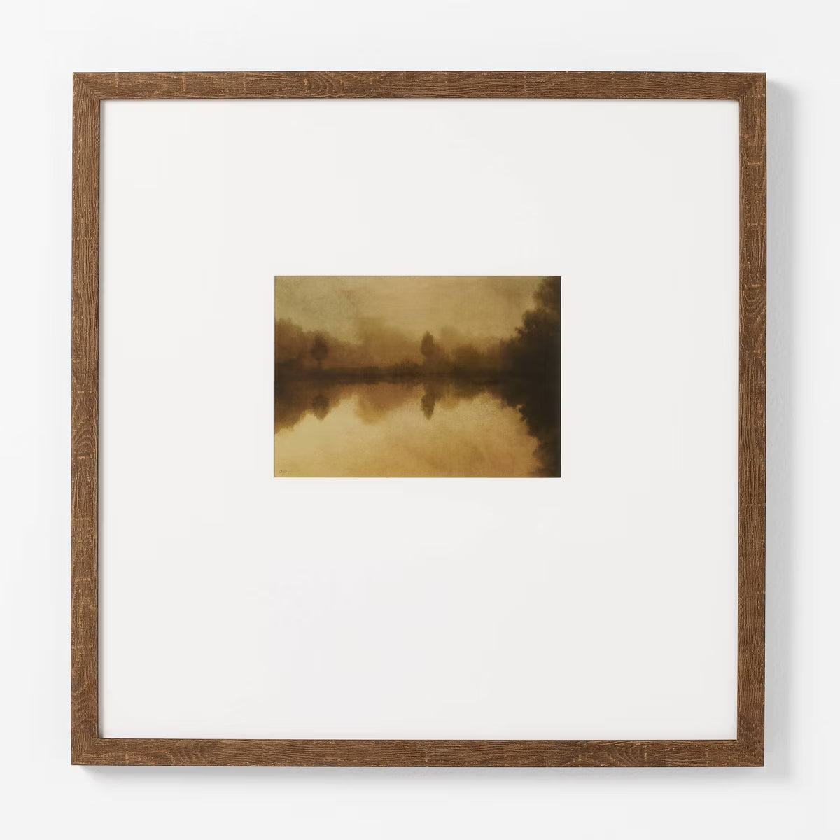 20"x20" Warm Landscape Framed Wall Art SHOWROOM ITEM