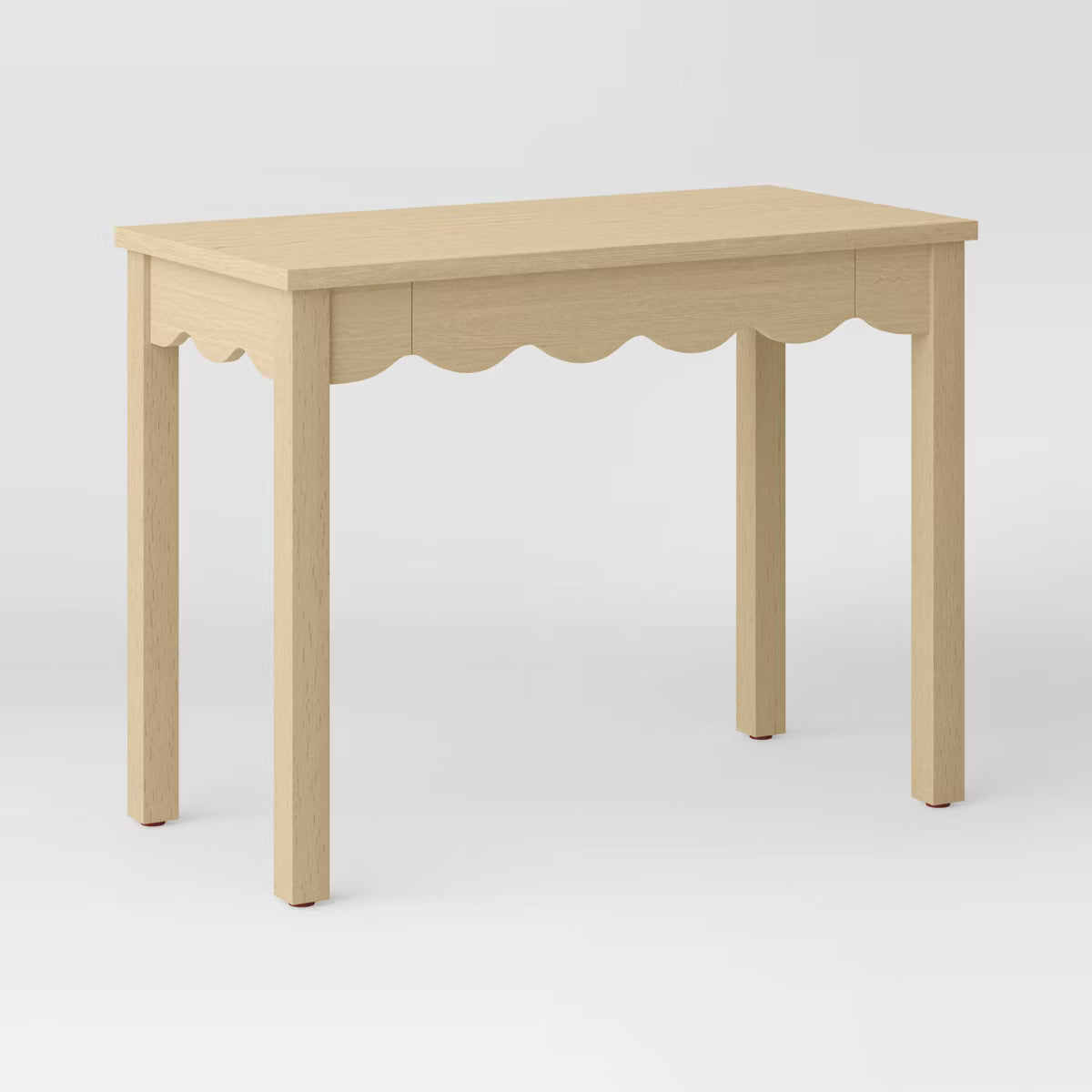 Wavy Writing Desk with Drawer - Natural SHOWROOM ITEM