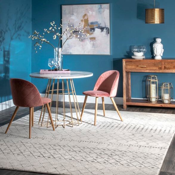 Blythe Modern Moroccan Trellis Gray Area Rug