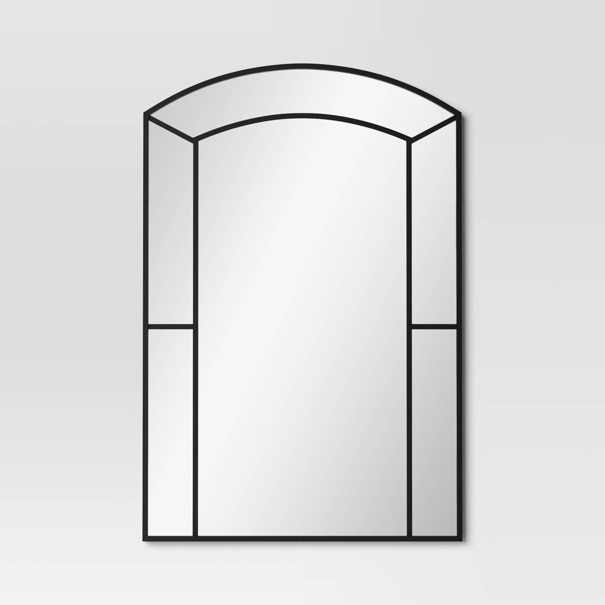 24"x 36" Window Pane Wall Mirror - Black SHOWROOM ITEM