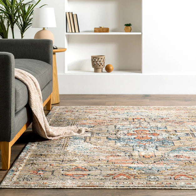 Marley Traditional Medallion Fringe Area Rug 2'x8' Runner