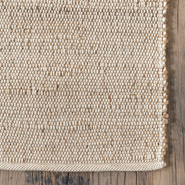 Elfriede Farmhouse Jute Blend Area Rug