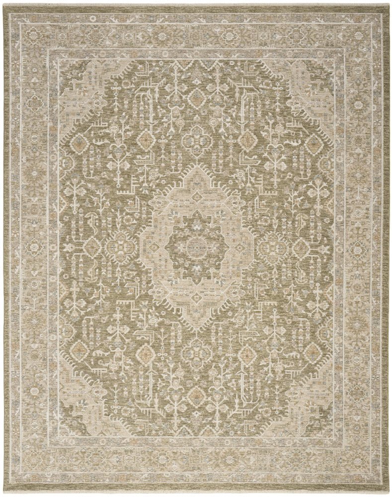 Home Retreat Ret02 Green Area Rug 9'6" x 13'2"