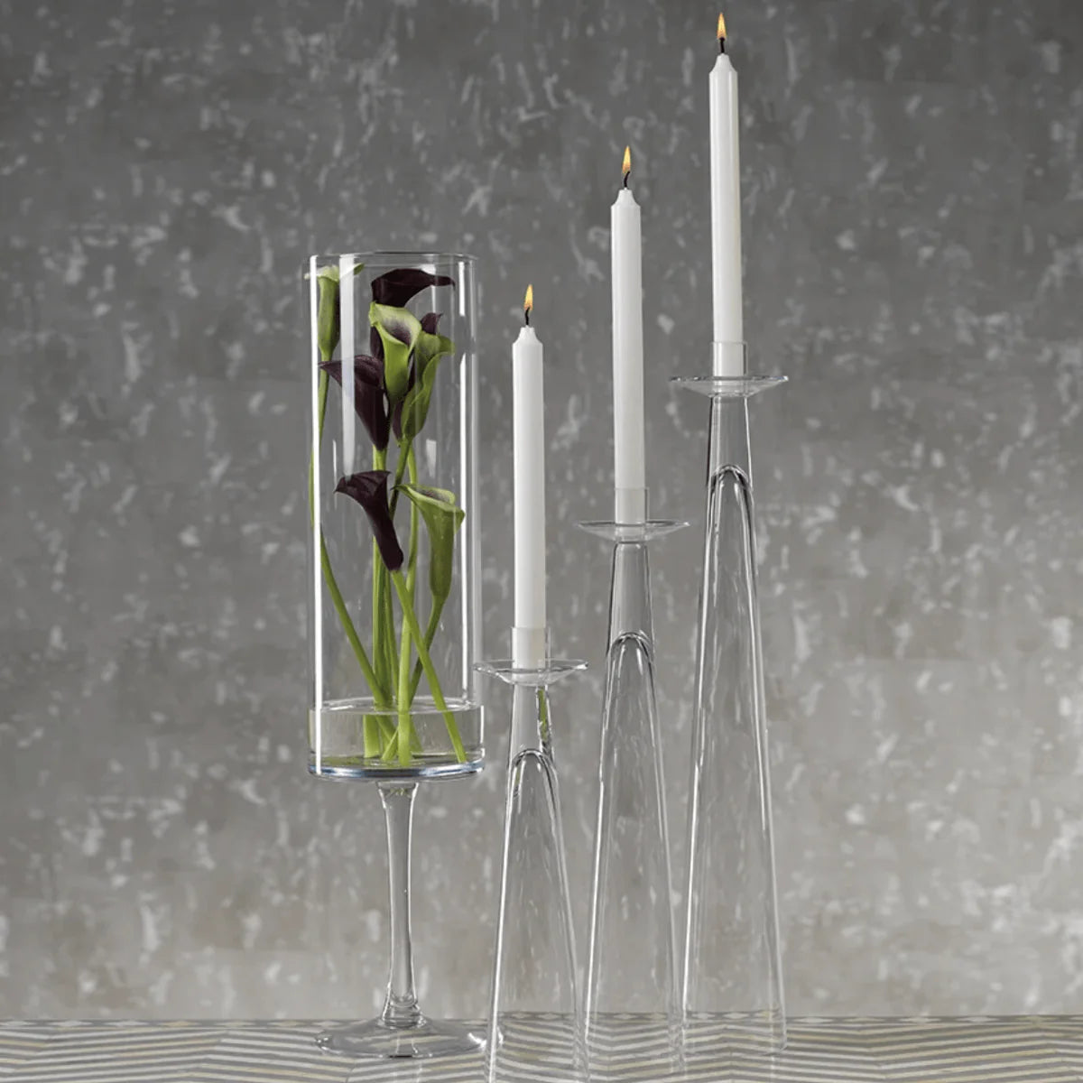 Amin Glass Candle Holder