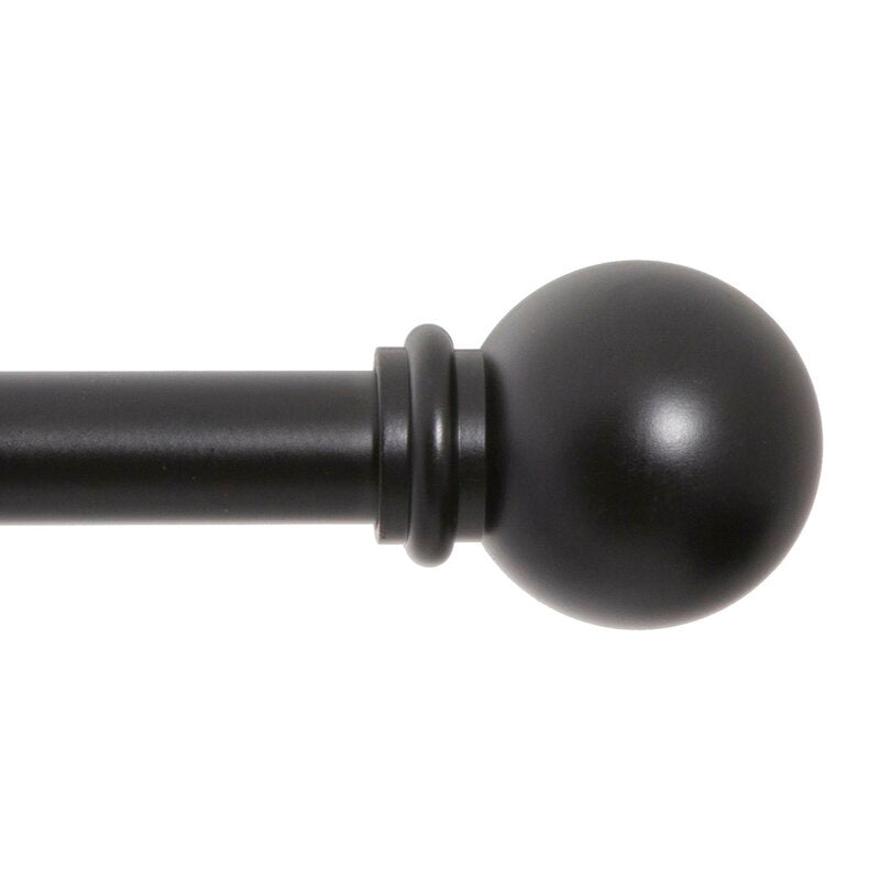 0.63" Single Curtain Rod, 28''-48'' (Set of 2)