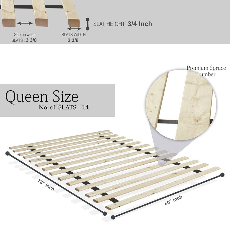 Queen 0.75" Wood Bunkie Board MG286