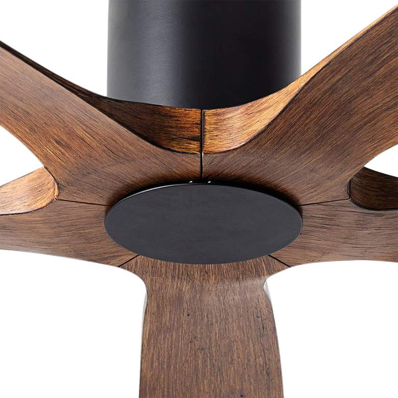 54" Modern Forms Aviator Matte Black 5-Blade Outdoor Smart Ceiling Fan