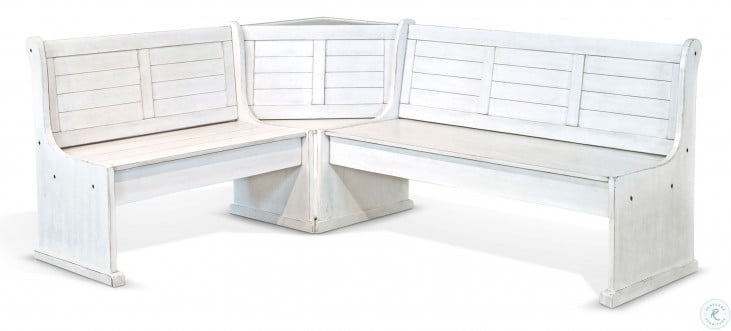 Bayside White Large Bench K7314