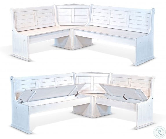 Bayside White Large Bench K7314