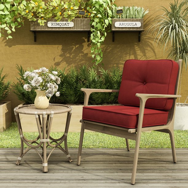 45x25 in. Indoor Outdoor Deep Seat Cushion Set,Solid Waterproof Patio Chair Cushions Set for Outdoor Patio Furniture