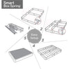 Zinus Armita 9 Inch Smart Box Spring / Mattress Foundation / Built-to-Last Metal Structure / High Profile / Easy Assembly, Queen