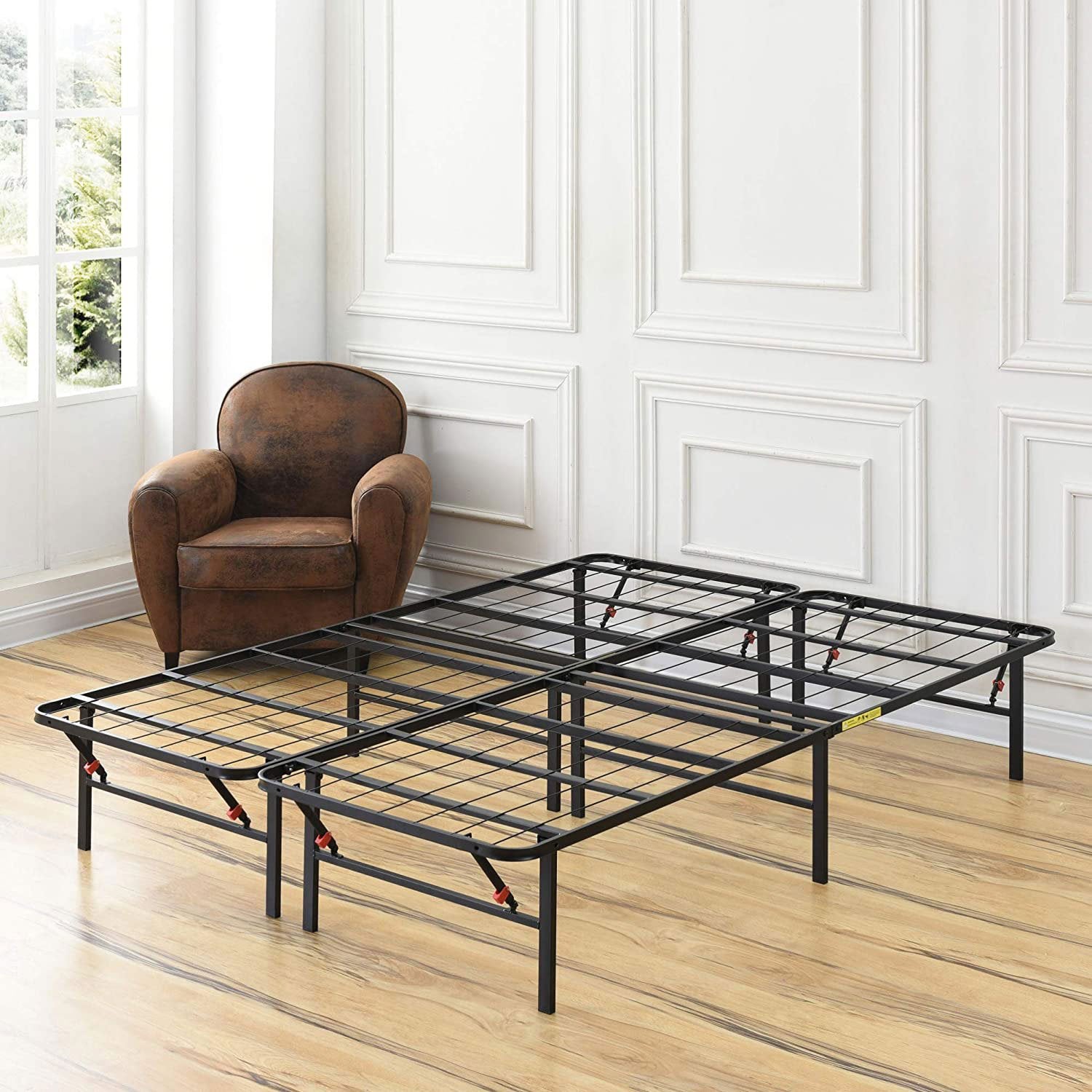 Classic Brands Hercules 14 Inch Metal Platform Foundation Bed Frame, Black, King pt1137