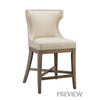 Counter Stool With Swivel Seat-Color:Cream 7346