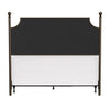 Hillsdale Furniture McArthur Queen Metal and Upholstered Bed, Bronze with Linen Stone Fabric