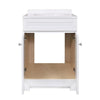 Style Selections Ellenbee 24-in White Single Sink Bathroom Vanity with White Cultured Marble Top
