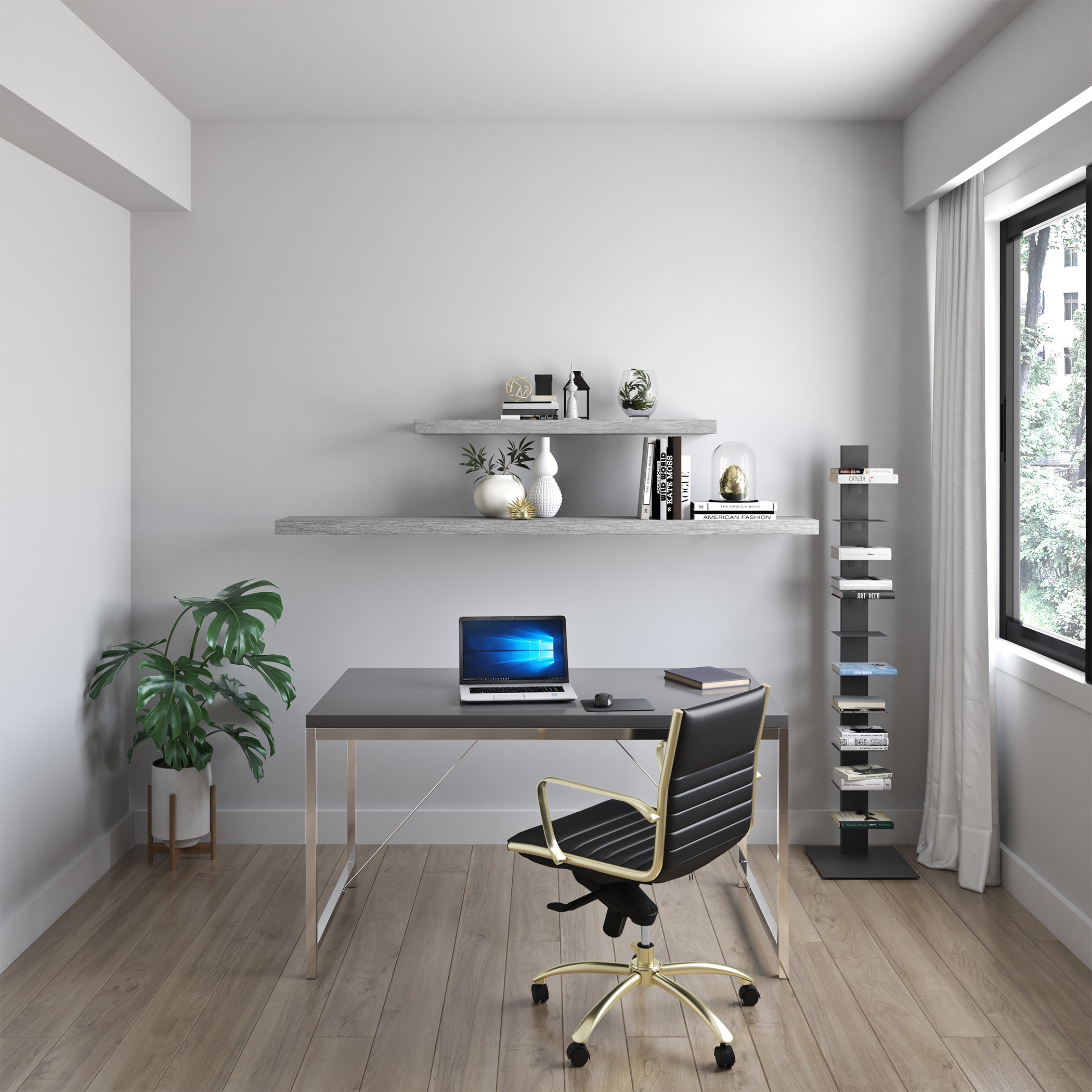 43" Floating Shelf/Shelving in Gray