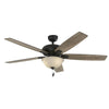 Harbor Breeze Cooperstown 62-in Bronze LED Indoor Ceiling Fan with Light (5-Blade)