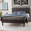 Colby Tufted Upholstered Platform Bed, Dark Gray - Full (#K2848)