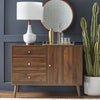 Carroll Mid Century Buffet / Console, Walnut