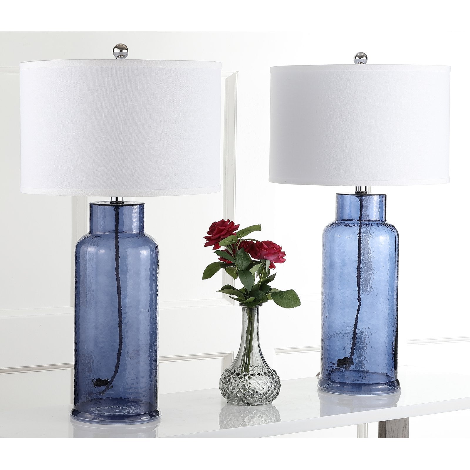 29" Sea Glass Table Lamps - Set of 2! - #8891T