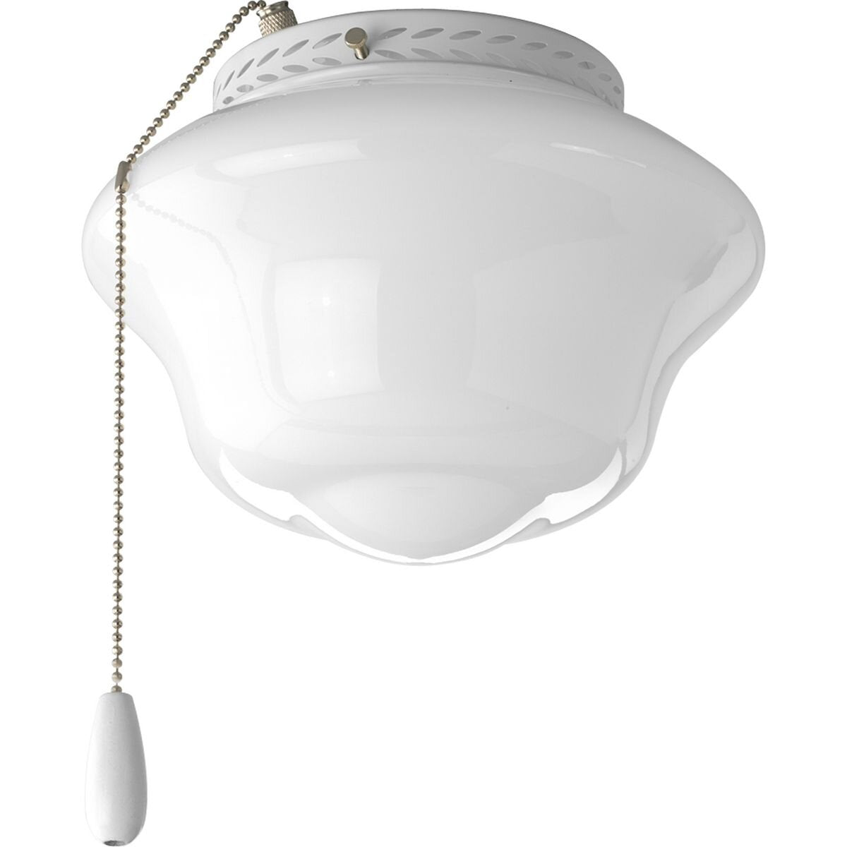 1-Light Ceiling Fan Schoolhouse Light Kit KB549