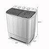 1.85 cu. ft. High Efficiency Portable Washer and Dryer Combo in Gray AH277