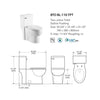 Load image into Gallery viewer, 15-1/8&quot; Wide Dual Flush Toilet Tank with Lid **AS IS - Tank Only** (#K3974)