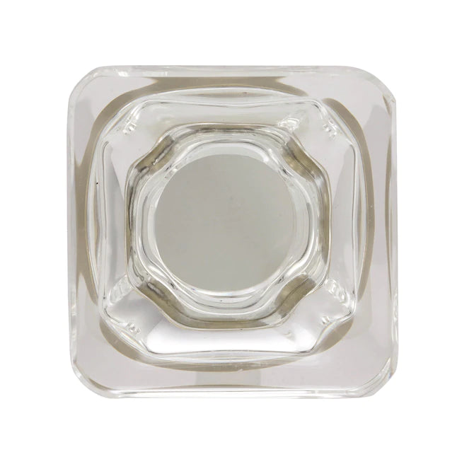 1-3/8-in Clear/Golden Champagne Square Contemporary Cabinet Knob