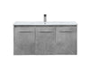 40 Inch Single Bathroom Floating Vanity In Concrete Grey