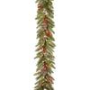 108'' in. Lighted Faux Garland