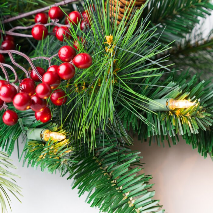 108'' in. Lighted Garland, (Set of 3)