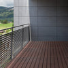 10Pc Interlocking Wood Plastic Compsoite Patio Deck Tiles Decking By CR Home (Kentucky Umber)