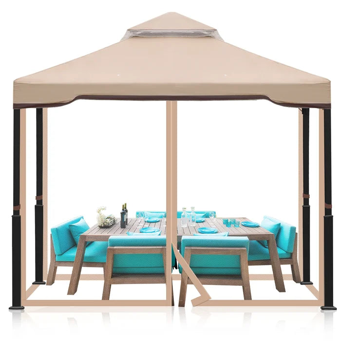 10 Ft. W X 10 Ft. D Metal Patio Gazebo