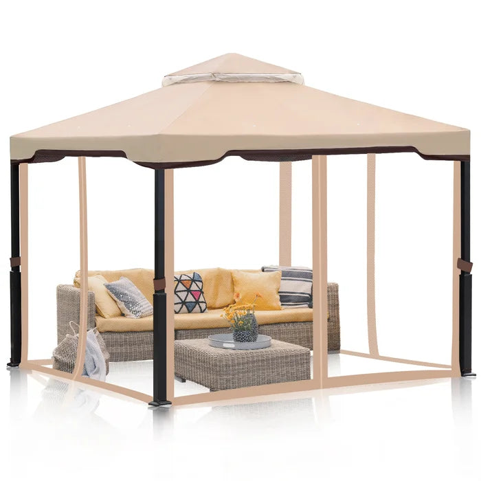 10 Ft. W X 10 Ft. D Metal Patio Gazebo