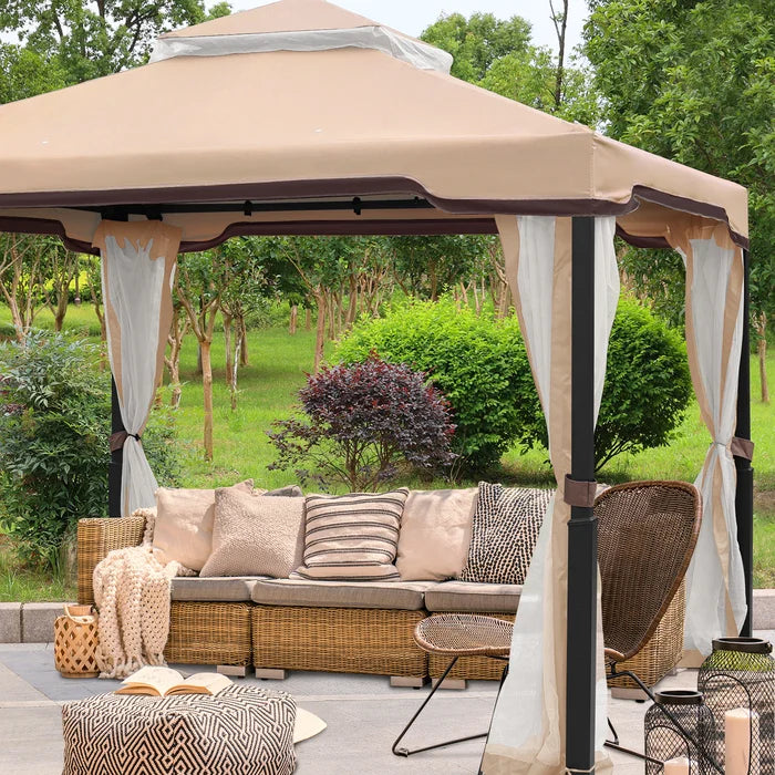 10 Ft. W X 10 Ft. D Metal Patio Gazebo