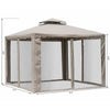 10 Ft. W x 10 Ft. D Metal Patio Gazebo KB483