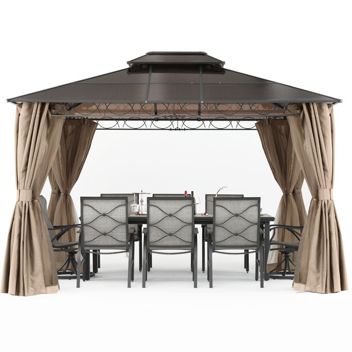 10 Ft. W x 10 Ft. D Metal Patio Gazebo