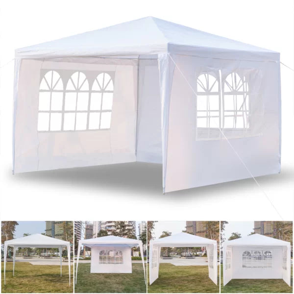 10 Ft. W x 10 Ft. D Steel Party Tent Canopy