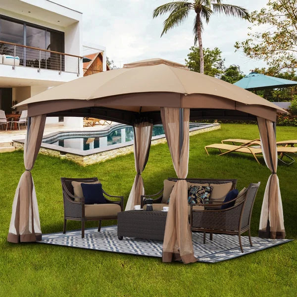 10 Ft. W x 10 Ft. D Steel Patio Gazebo