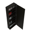 10 Pair Shoe Rack With Mirror Black