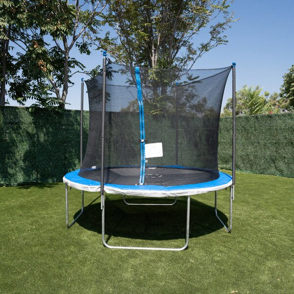 10' Round Backyard Trampoline with Safety Enclosure pt759