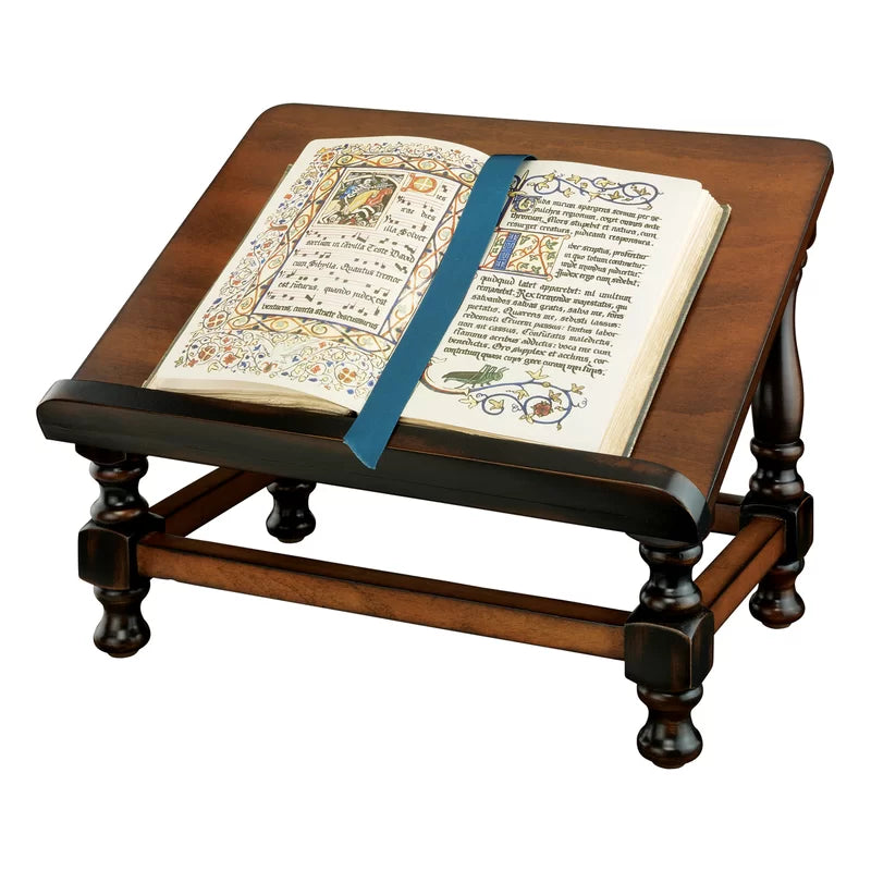 11.5'' H Solid Wood Book Stand